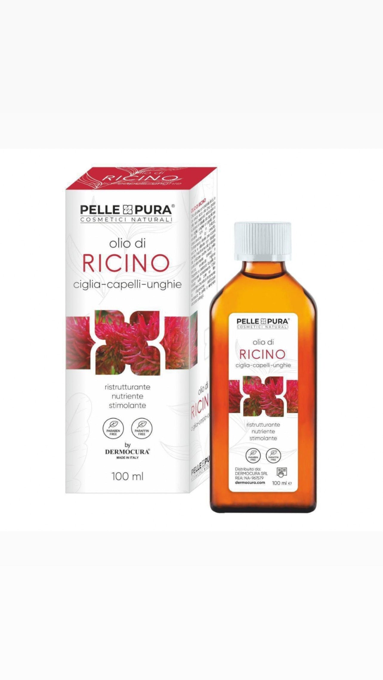 Pelle Pura Olio Di Ricino 100ml