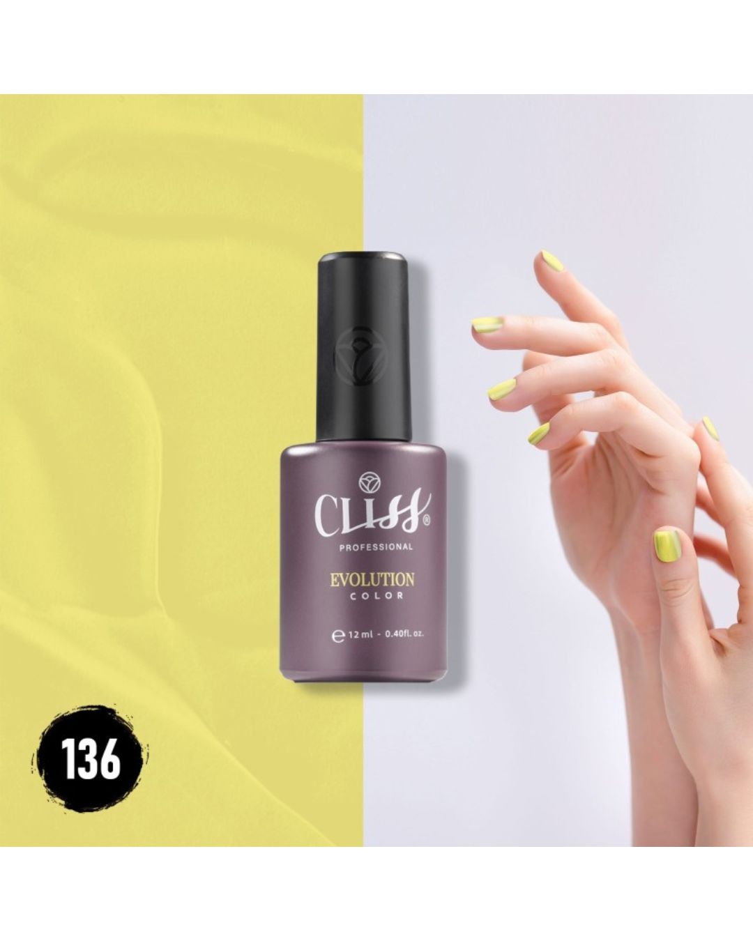 Cliss Professional Smalto Semipermanente 12ml N136