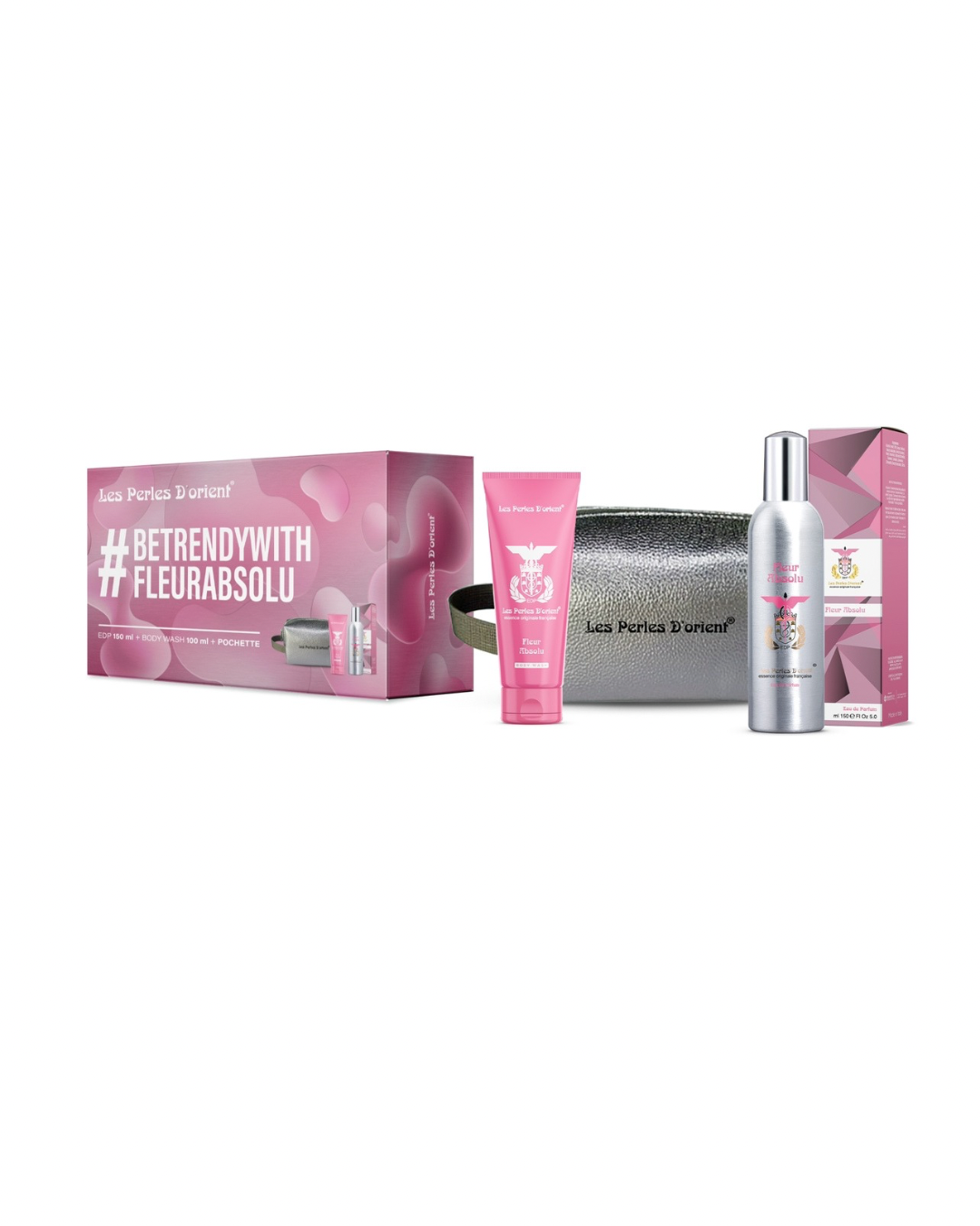 Les Perles D’Orient Fleur Absolu Profumo 150ml + Body Shower + Pochette