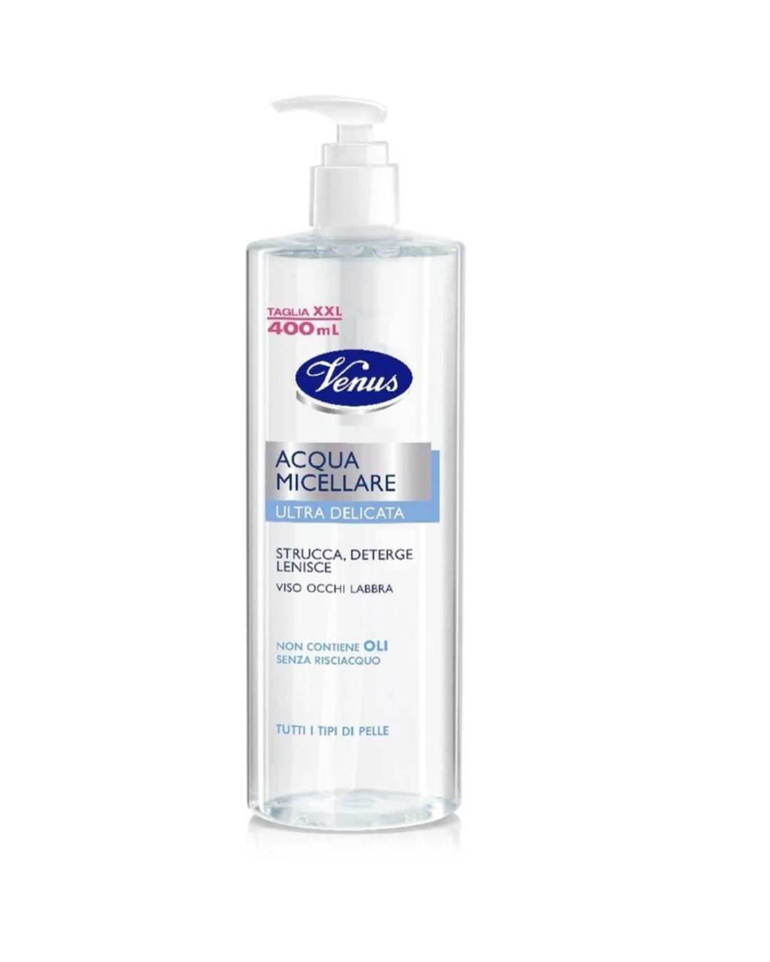 Venus Acqua Micellare Ultra Delicata Per Tutti I Tipi Di Pelle 400ml