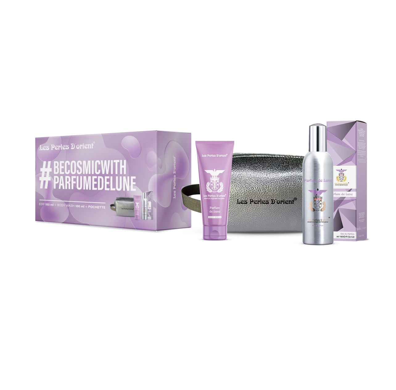 Les Perles D’Orient Parfum De Lune Profumo 150ml + Body Shower + Pochette