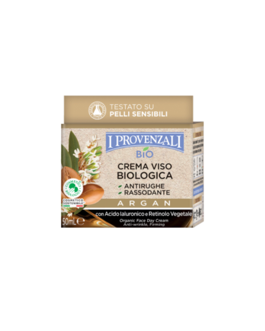 Provenzali Crema Viso Antirughe Biologica Argan 50ml