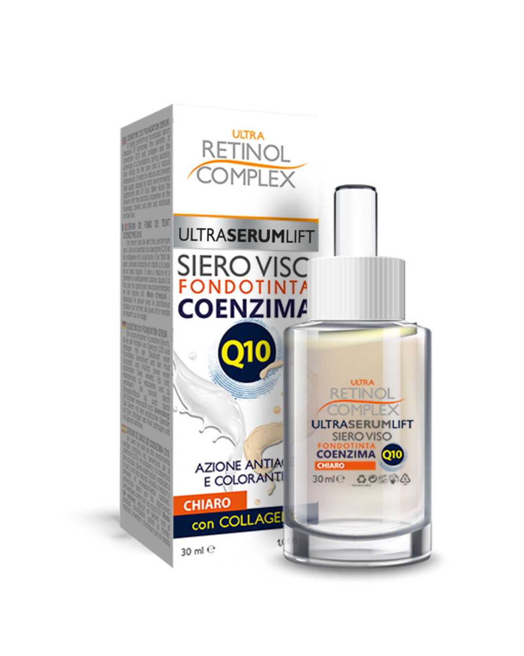 Retinol Complex Siero Fondotinta Coenzima Q10 – Chiaro 30ml