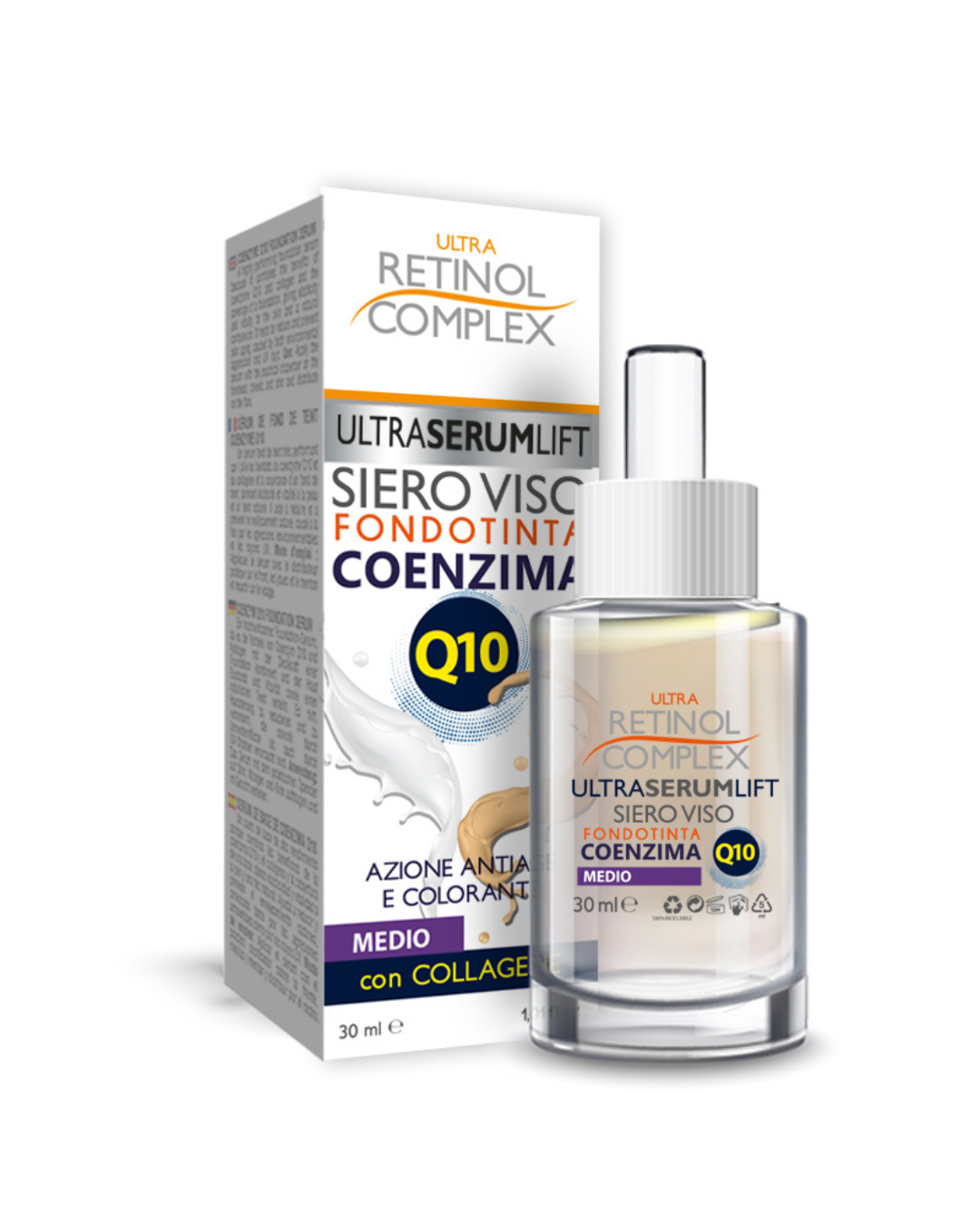 Retinol Complex Siero Fondotinta Con Coenzima Q10 E Collagene 30ml