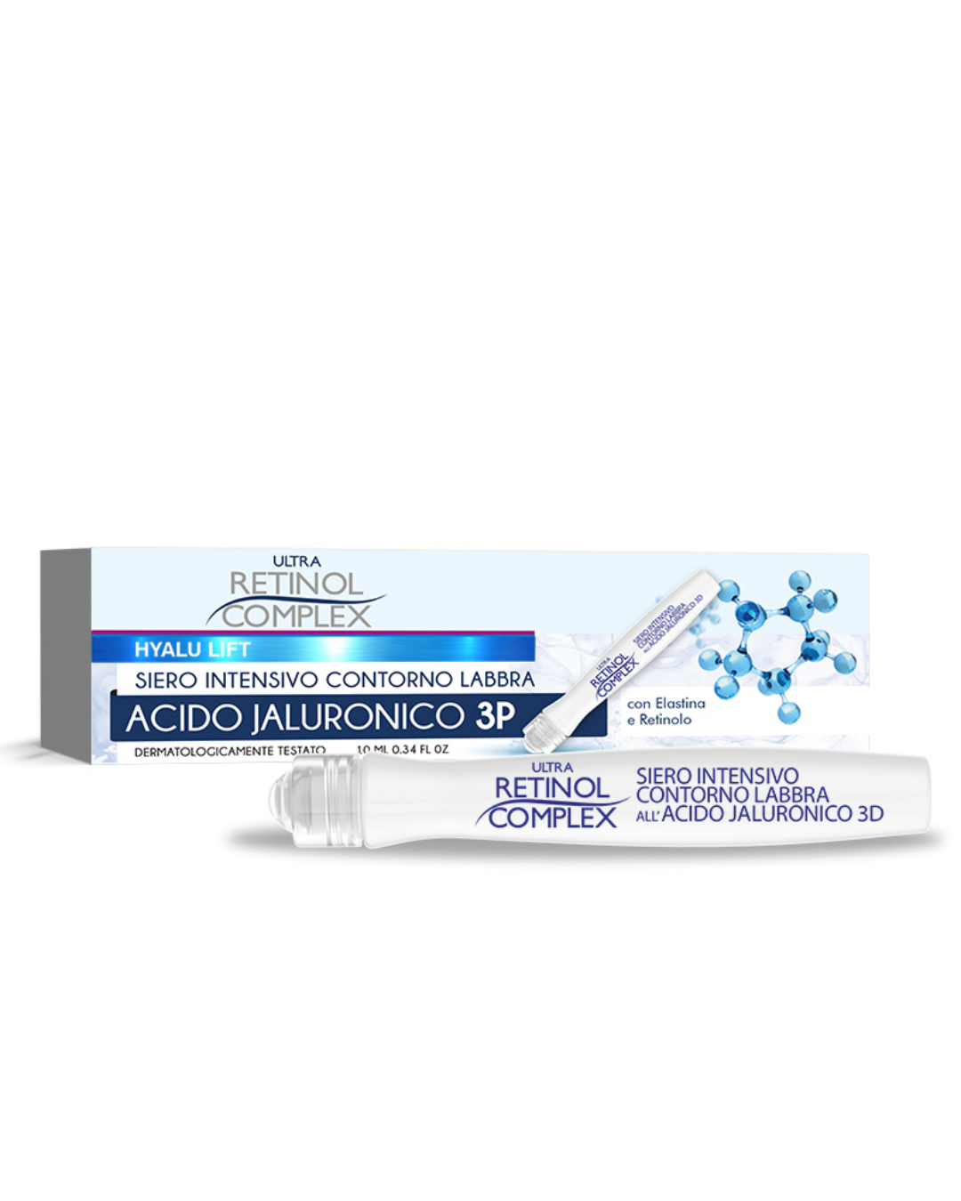 Retinol Complex Siero intensivo labbra acido jaluronico 10ml ROLL ON
