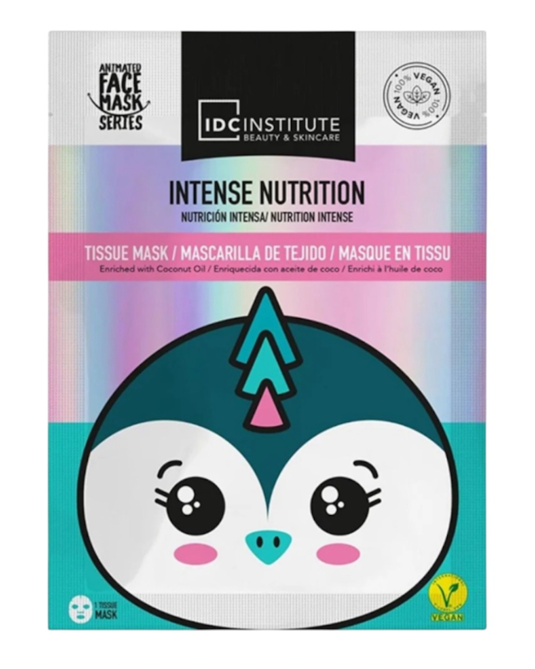Idc Institute Maschera Viso in Tessuto Nutriente Pinguino
