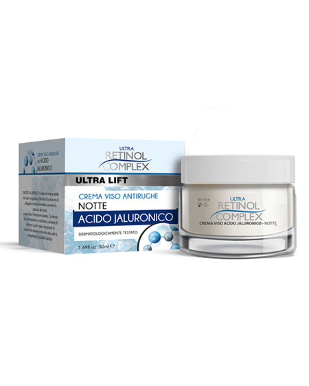 Retinol Complex Crema Viso Notte All’Acido Ialuronico 50ml
