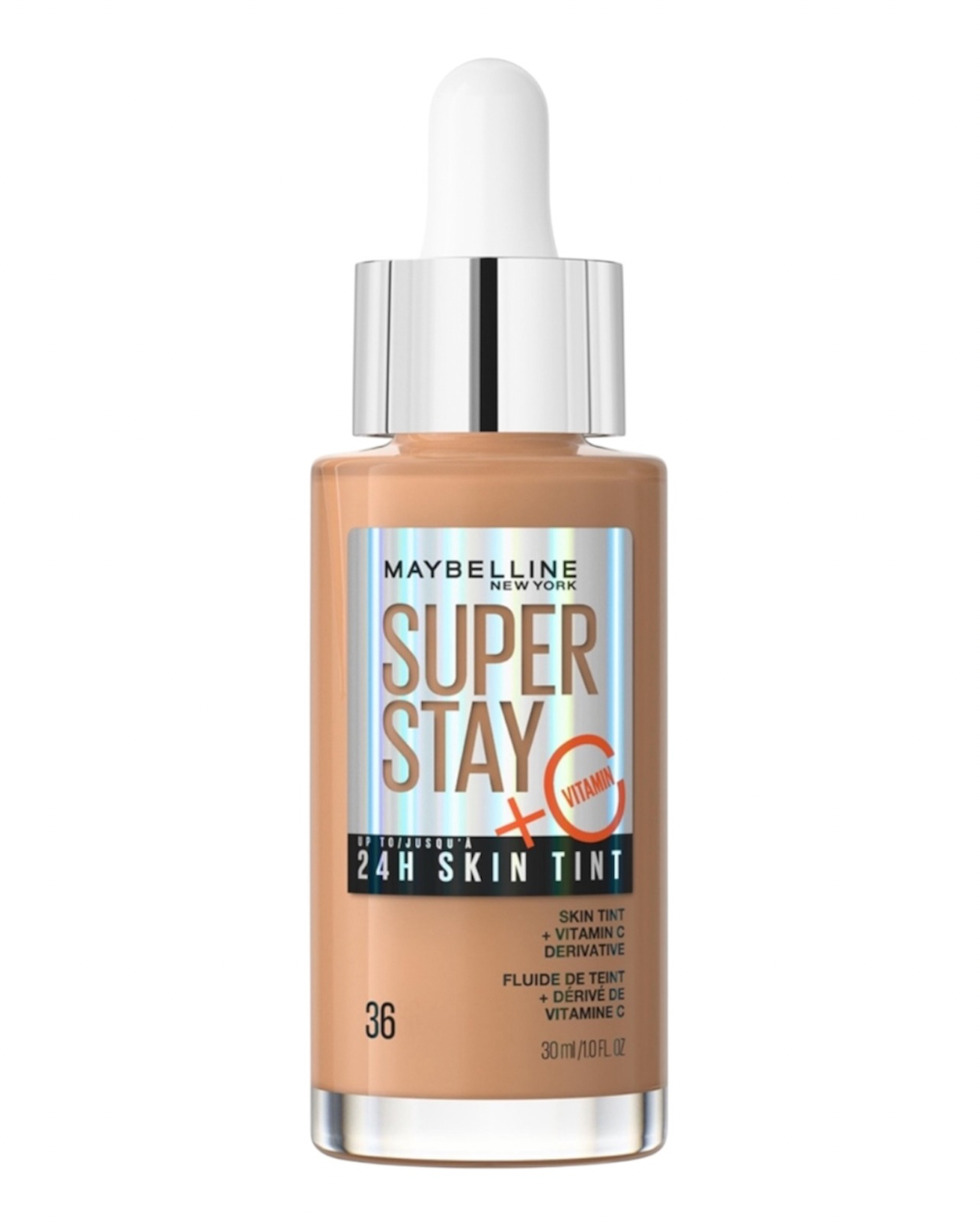 Maybelline New York Fondotinta SuperStay Vitamin C Skin Tint N36 Warm Sun