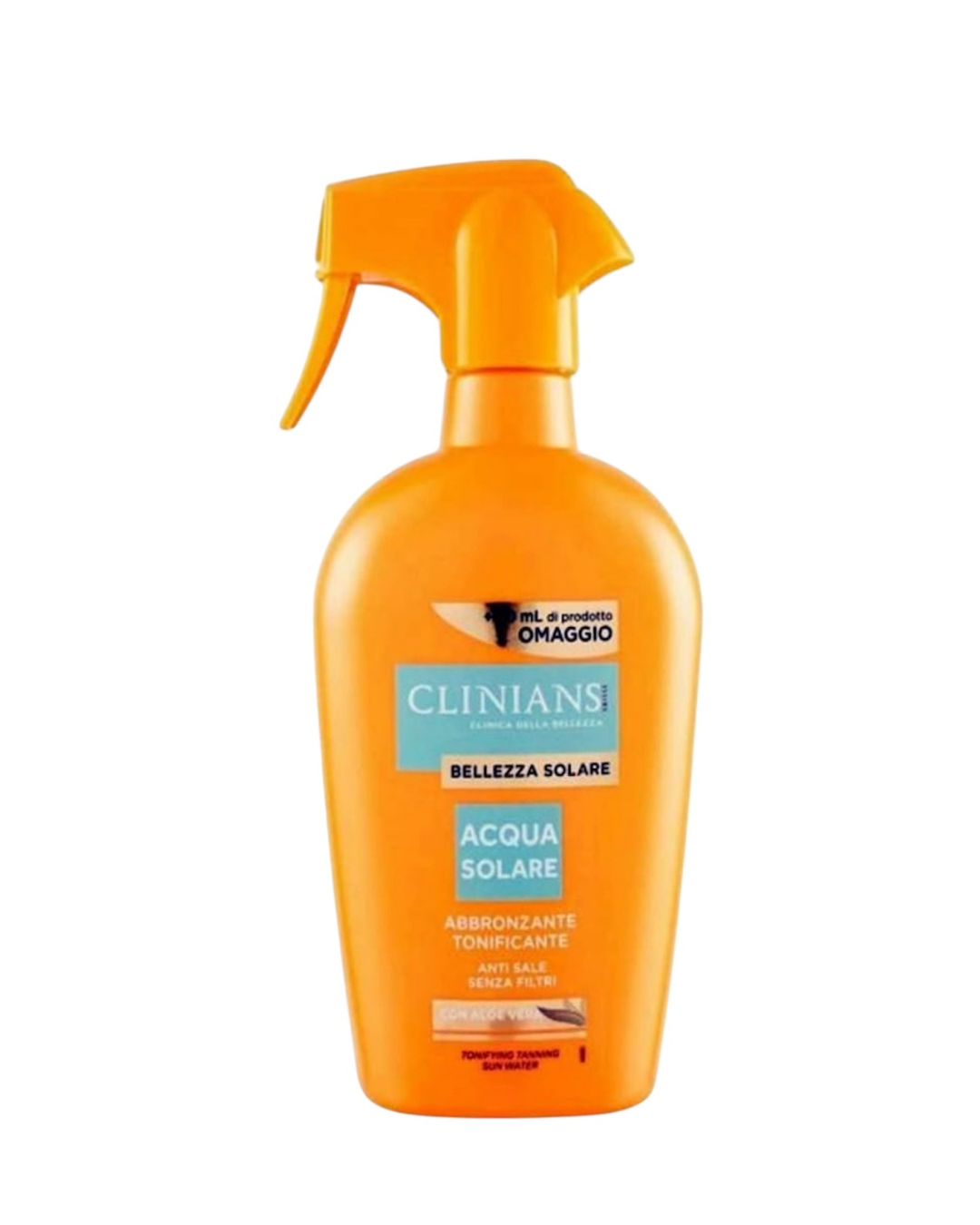 Clinians Acqua Solare Abbronzante Tonificante Anti Sale Con Aloe Vera 450Ml