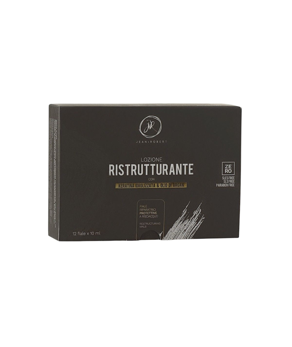 Jean Robert Lozione Ristrutturante Per Capelli Con Keratina E Olio Di Argan 12 Fiale Da 10 ml