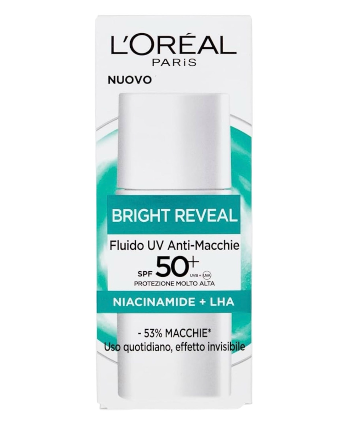 L’Oreal Paris Bright Reveal Fluido UV Anti-Macchie Con Spf50+