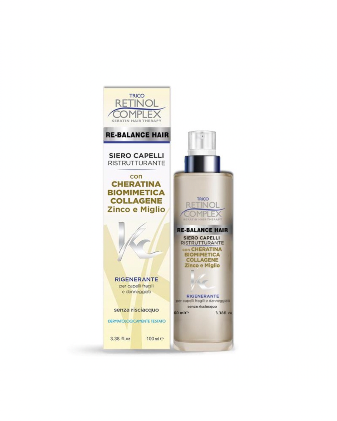 Retinol Complex Siero Capelli Con Cheratina Biomimetica 100ml