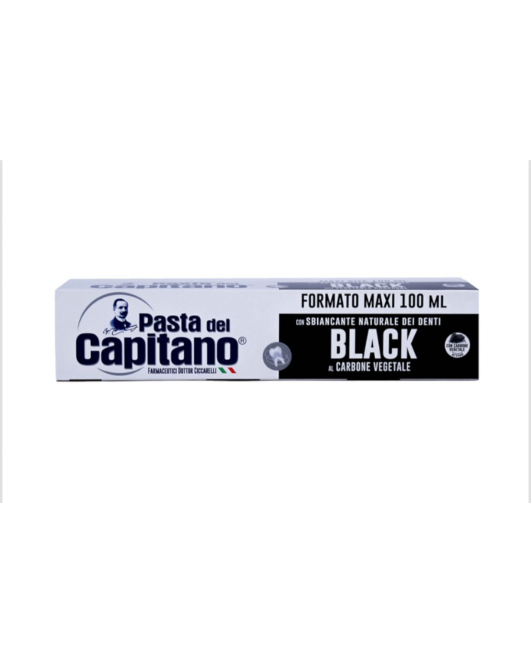 Pasta del Capitano Dentifricio Black al Carbone Vegetale 100 ml