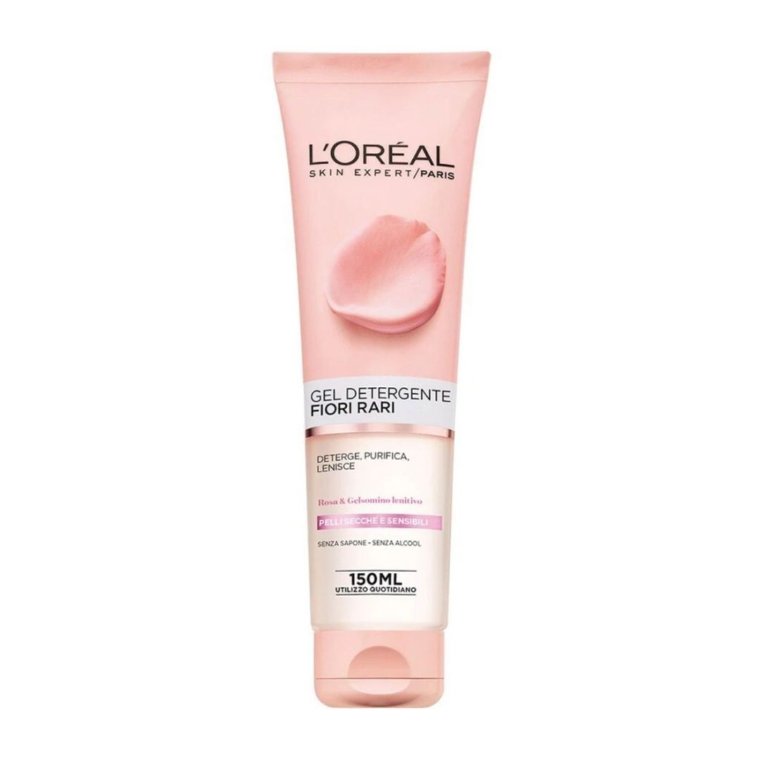 Oreal Paris Detergente Viso Fiori Rari-Pelli Secche E Sensibili.