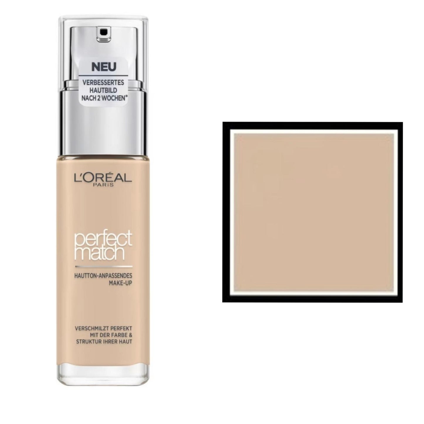 L’Oreal Paris fondotinta accord parfait,effetto naturale arricchito con acido ialuronico