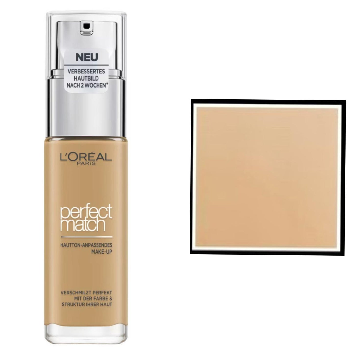 L’Oreal Paris fondotinta accord parfait,effetto naturale arricchito con acido ialuronico