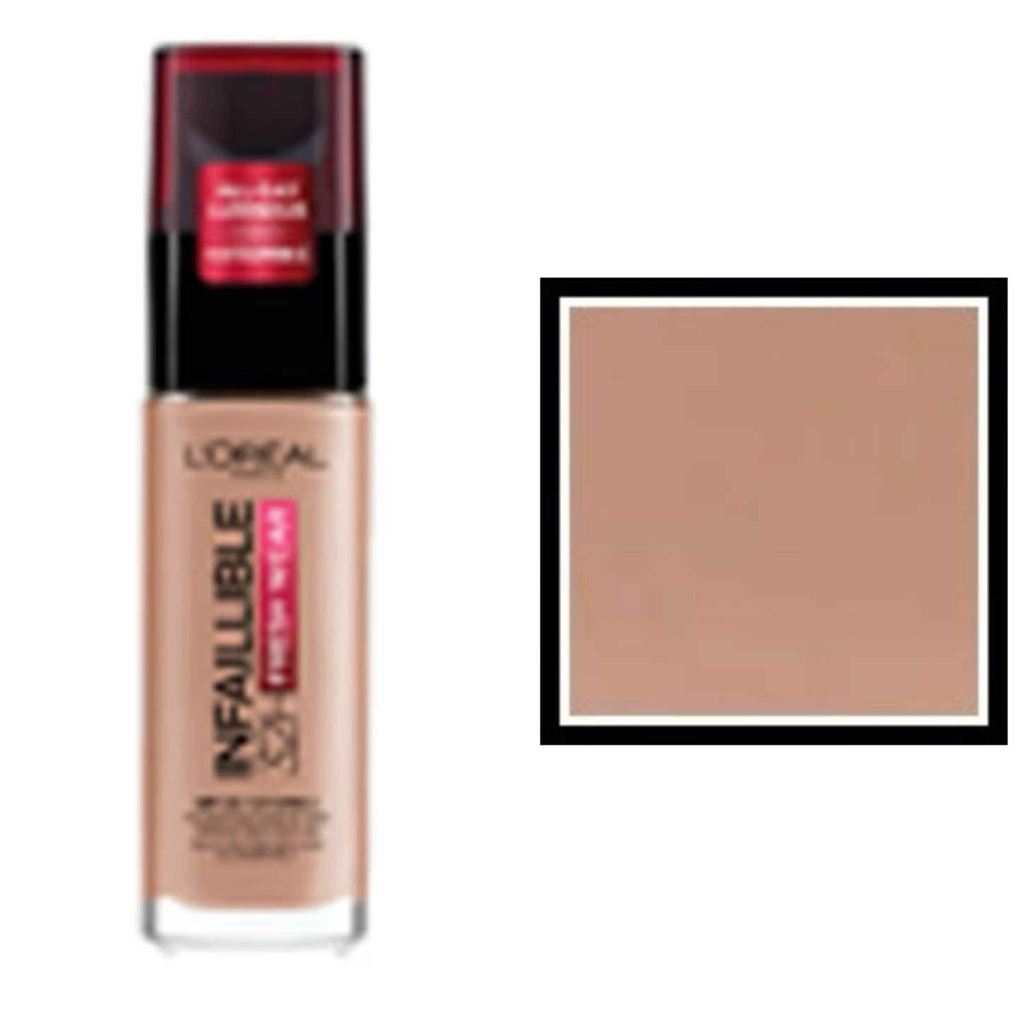 L'Oreal Paris Fondotinta Infallibile 32H Fresh Wear,Effetto Coprente Lunga Tenuta 24H,Waterproof e Idratante