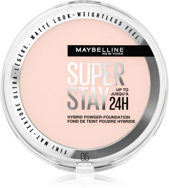 Maybelline New York Super Stay 24H Hybrid Powder -Fondotinta N05