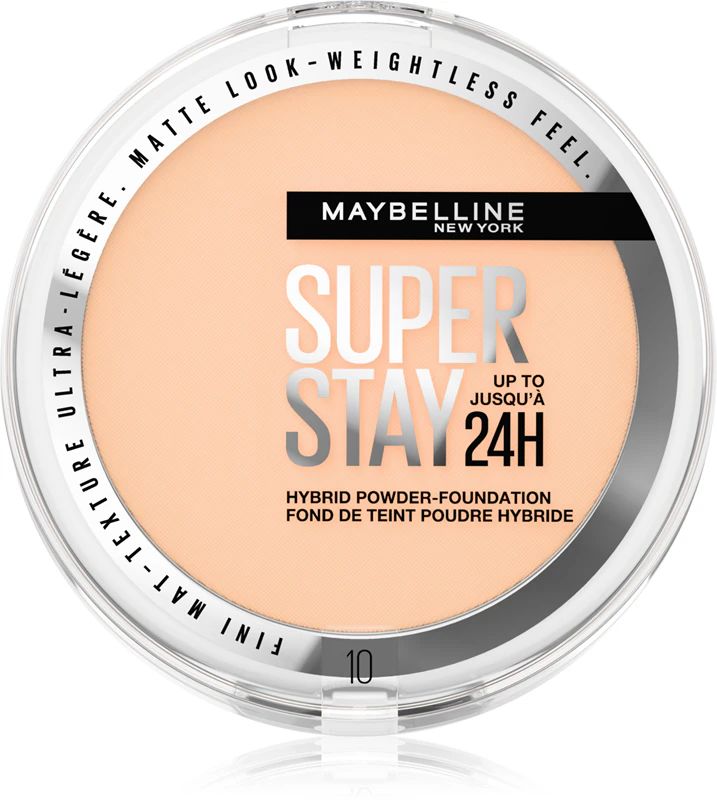 Maybelline New York Super Stay 24H Hybrid Powder -Fondotinta N10