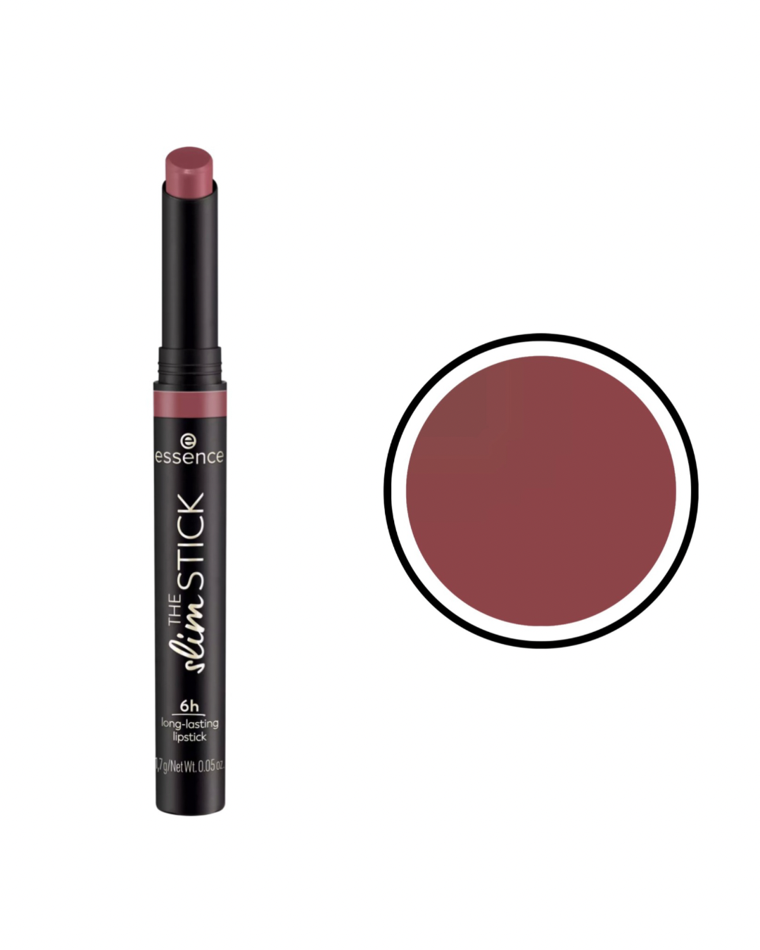 Essence The Slim Stick Rossetto, Rossetto a lunga durata e finish opaco.