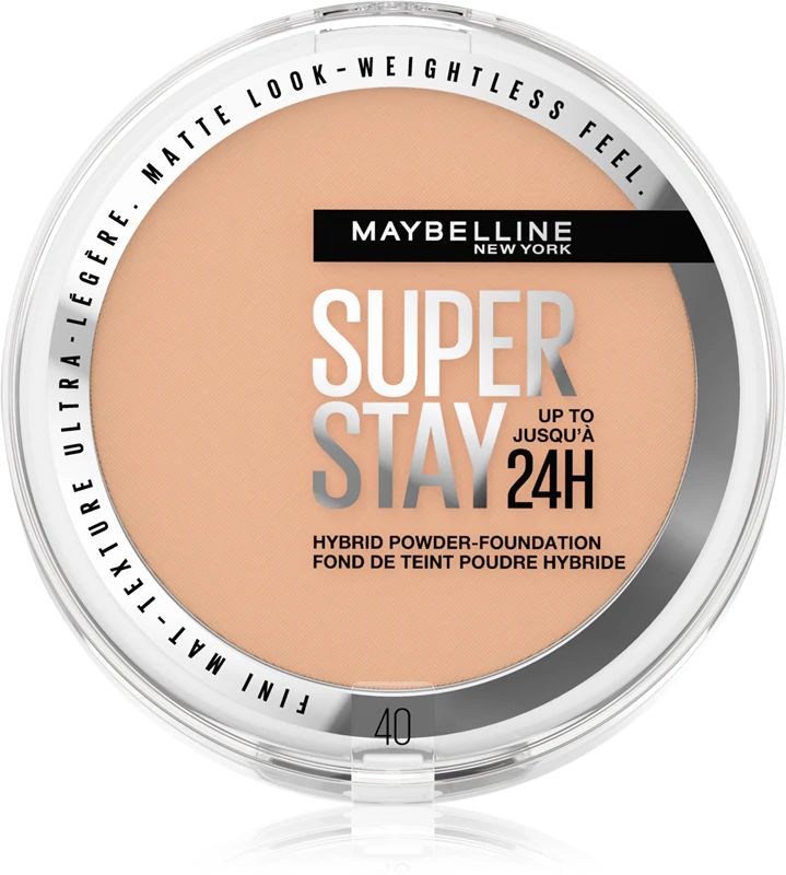 Maybelline New York SuperStay 24H Hybrid Powder-Fondotinta N40