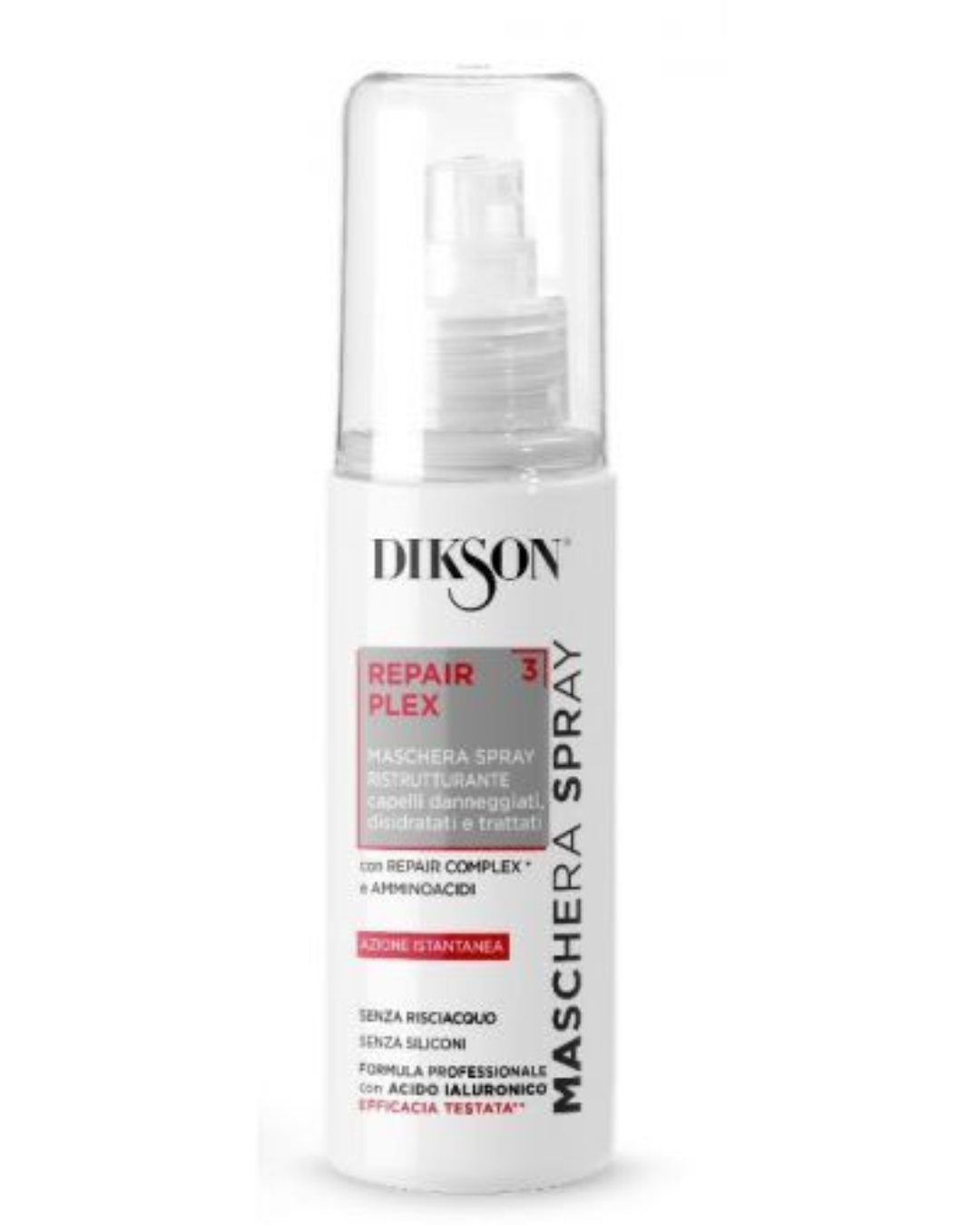 Dikson Maschera Spray Ristrutturante Capelli Danneggiati,Disidratati e Trattati Con Acido Ialuronico 150ml