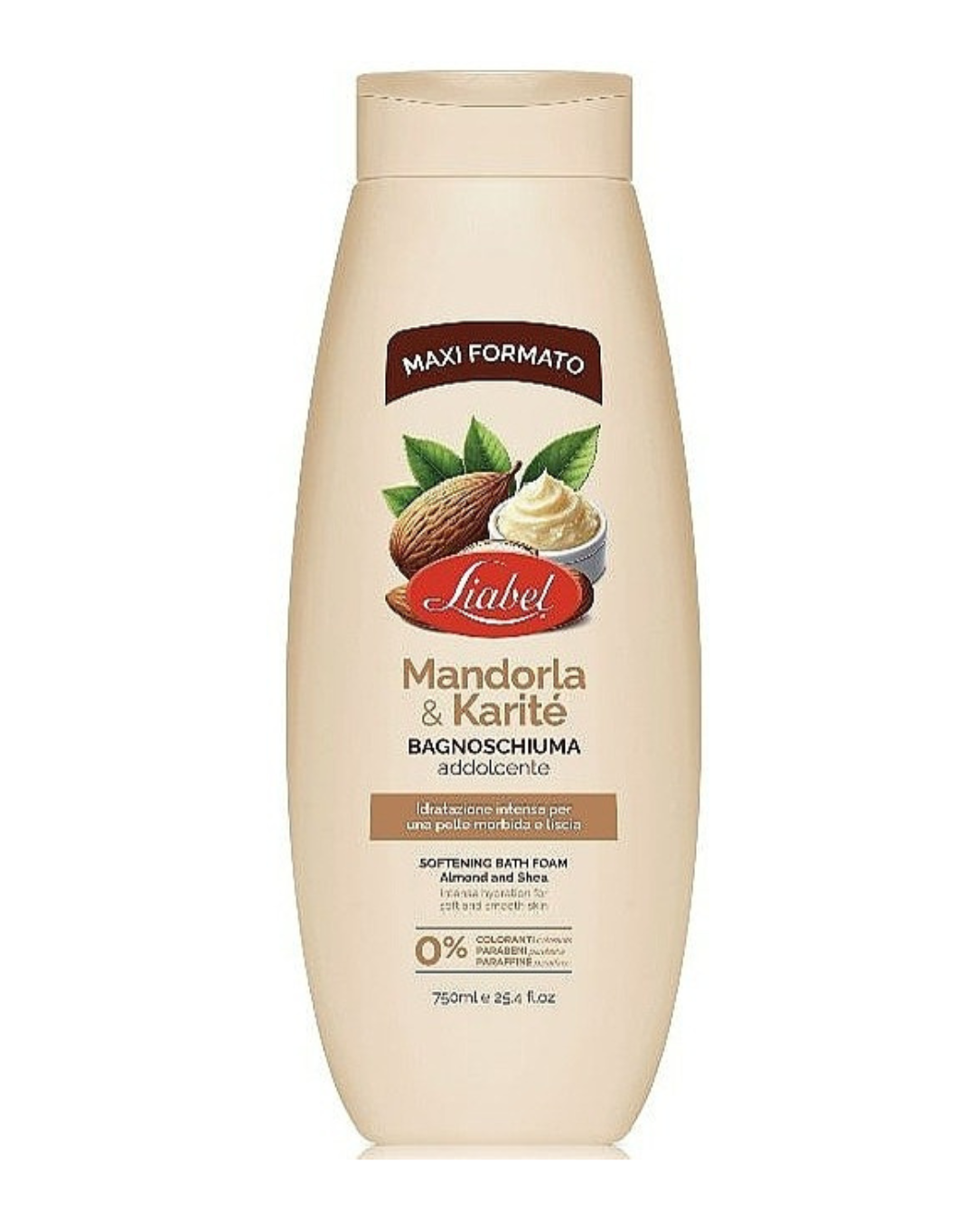 Liabel Bagnoschiuma Addolcente Mandorla e Karité