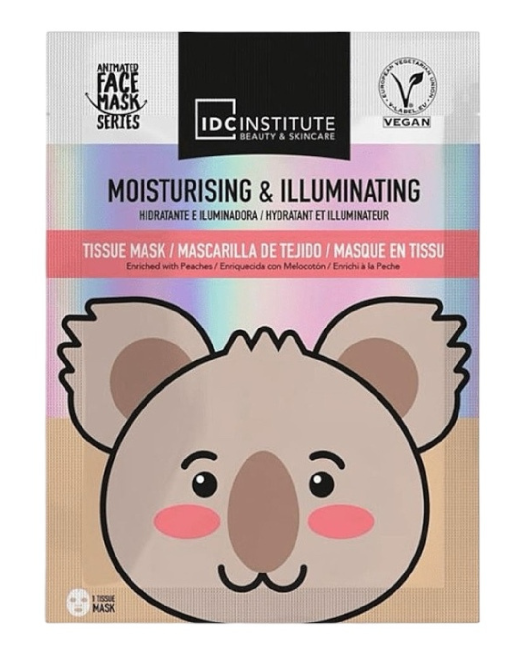 Idc Institute Maschera Viso in Tessuto illuminante Koala