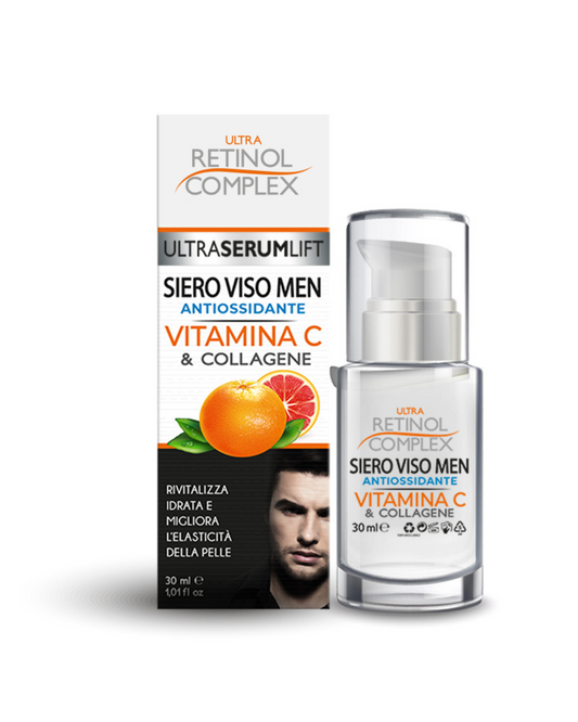 Retinol Complex Siero Viso MEN Con VITAMINA C 30ml