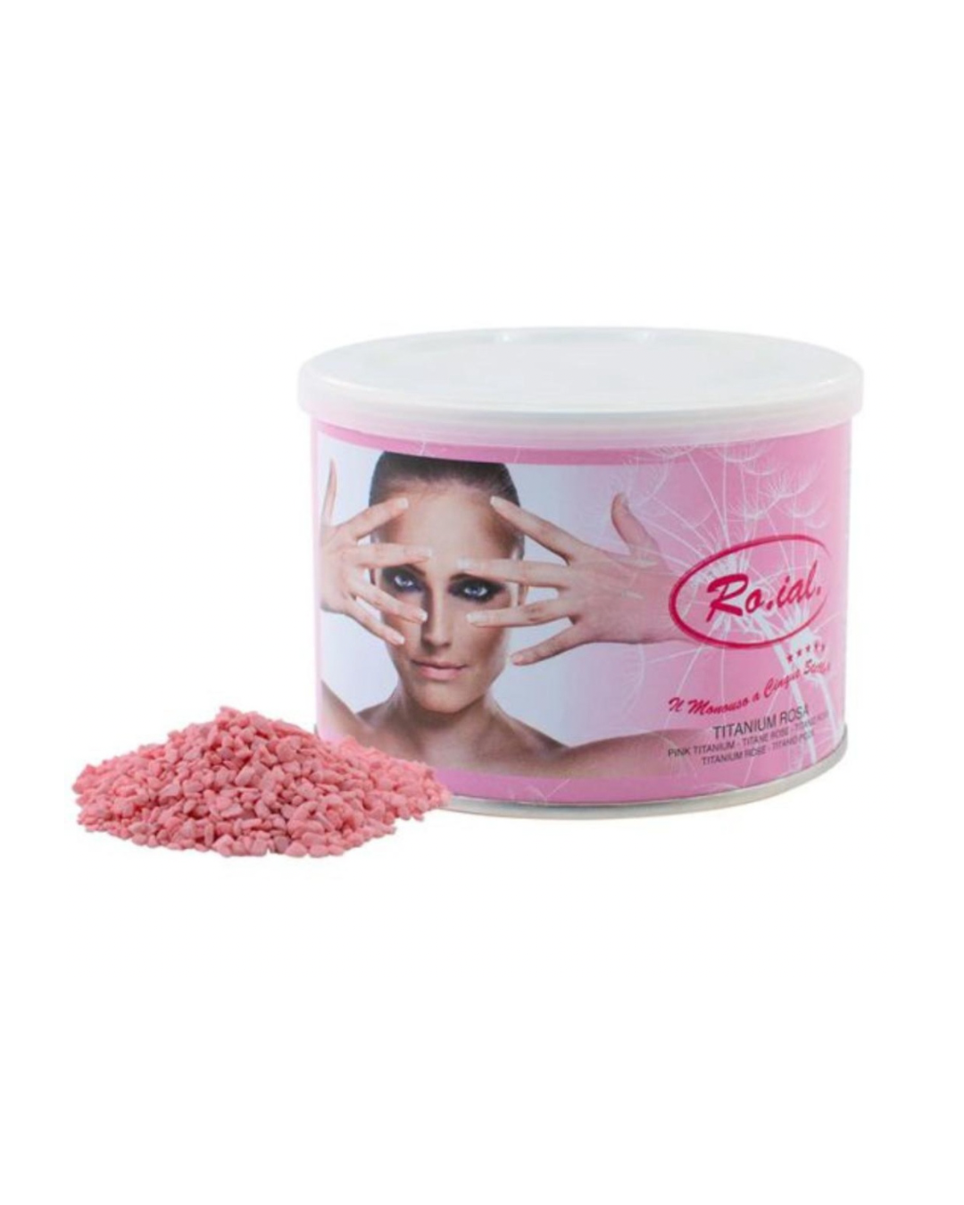 Roial Cera Depilatoria Liposolubile Titanio Rosa 400gr