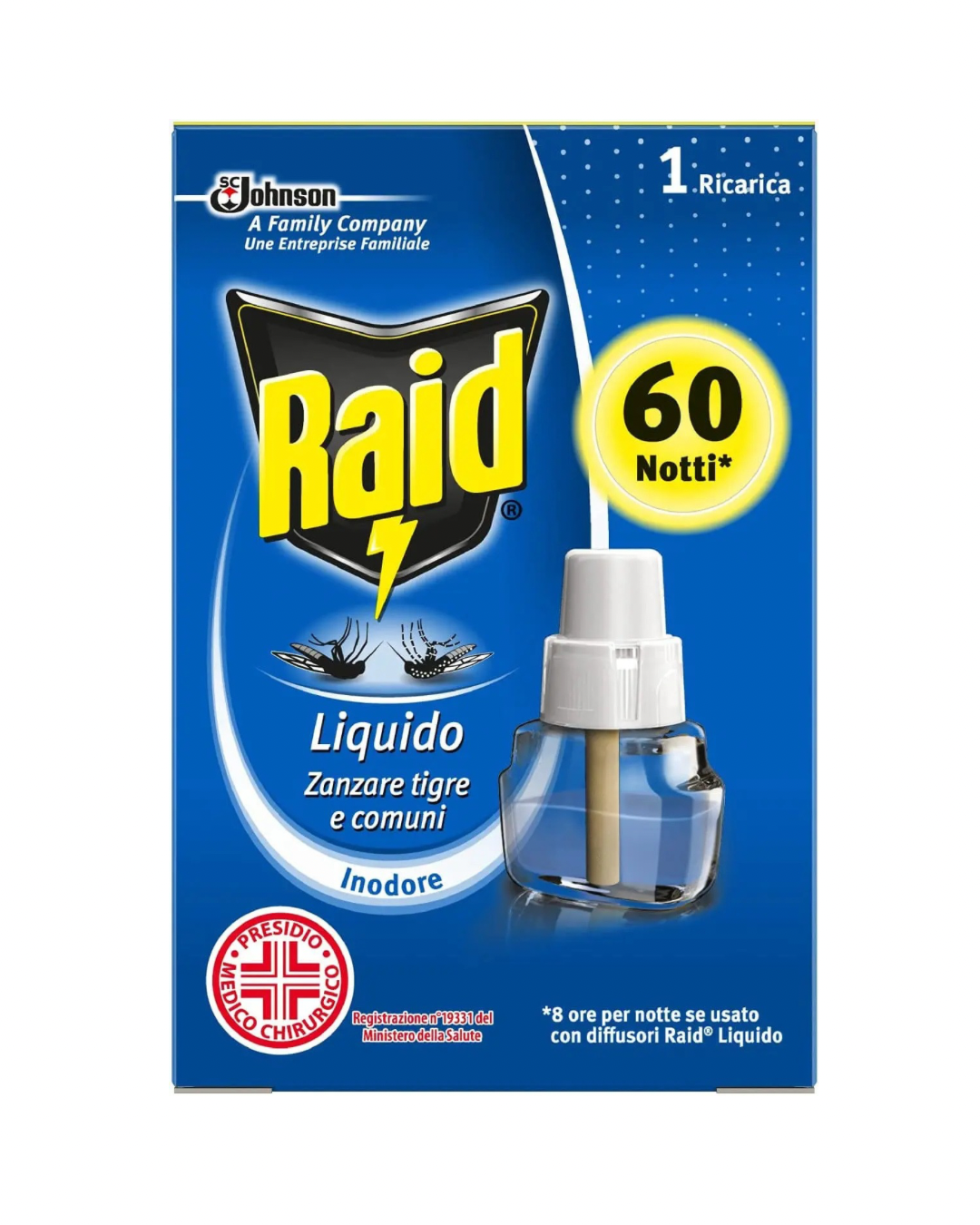 Raid Ricarica Inodore Anti-Zanzare