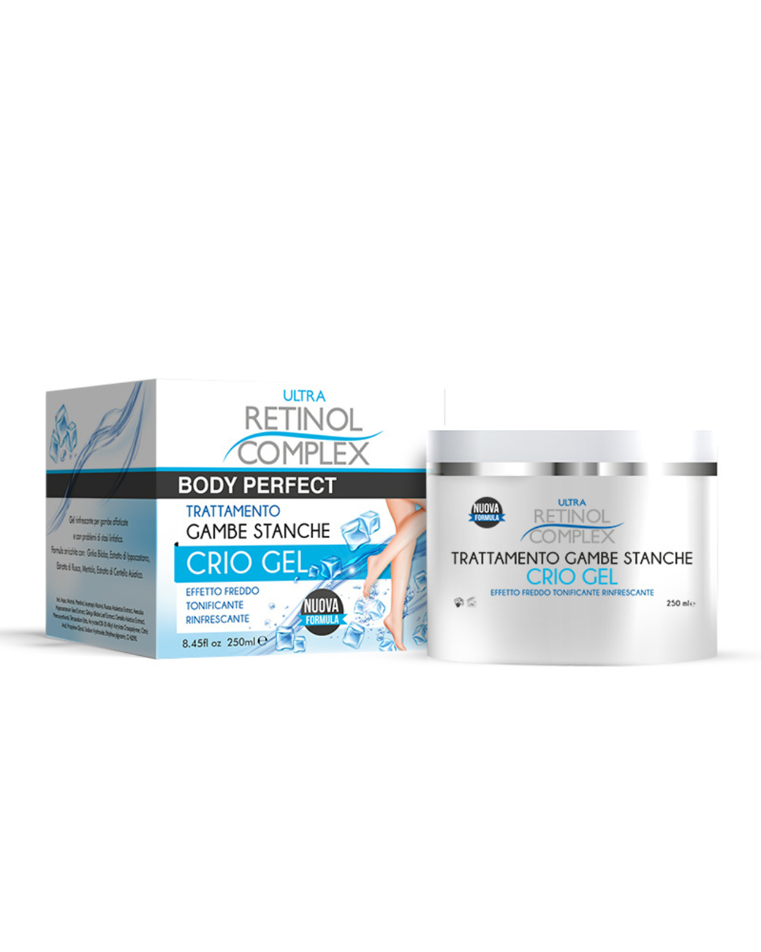 Retinol Complex Crio Gel Gambe Stanche 250ml
