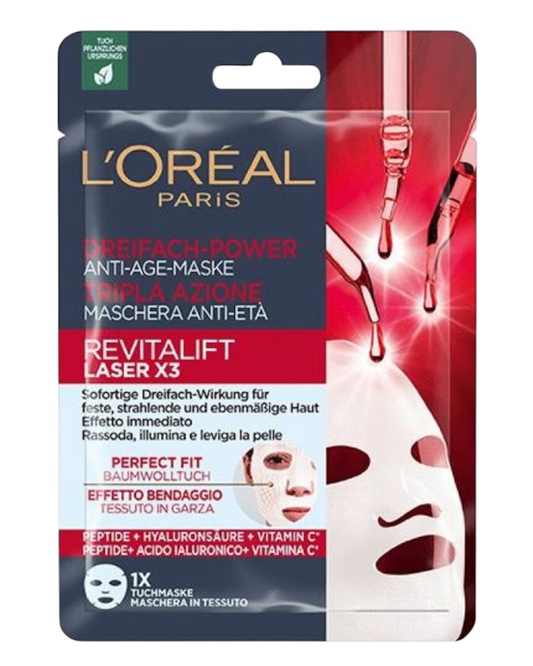 L’Oreal Paris De Revitalift Laser X3 Maschera Anti-Rughe ad Azione Tripla