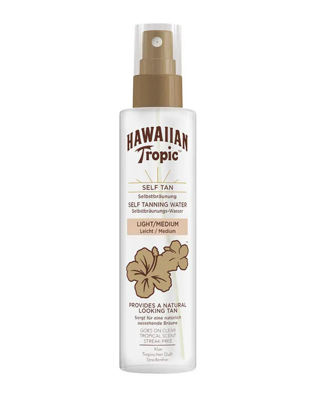 Hawaiian Tropic, Acqua Autoabbronzante Medio-Leggera