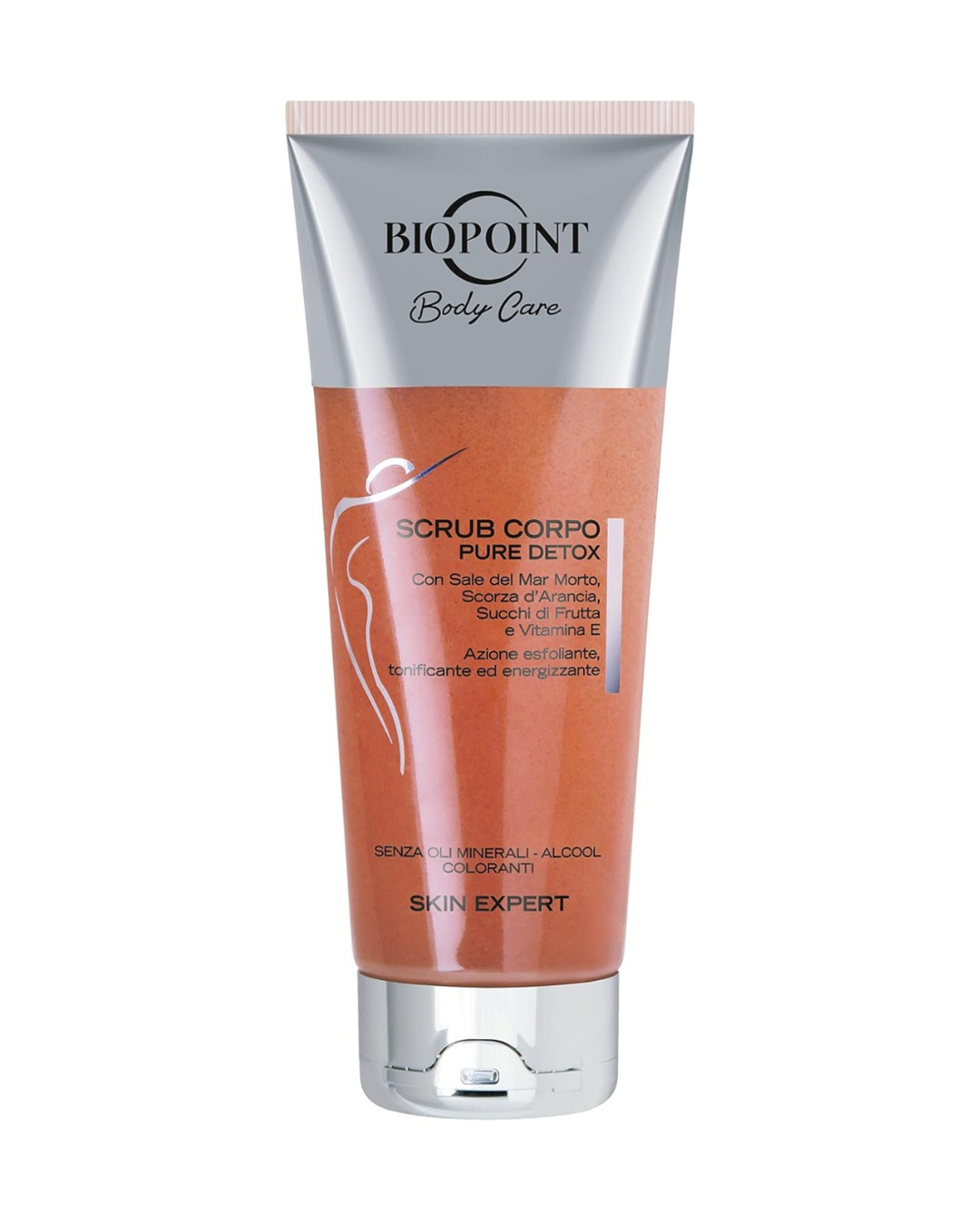 Biopoint - Scrub Corpo Pure Detox, con Sale del Mar Morto e scorza d'Arancia, Esfoliante e Levigante
