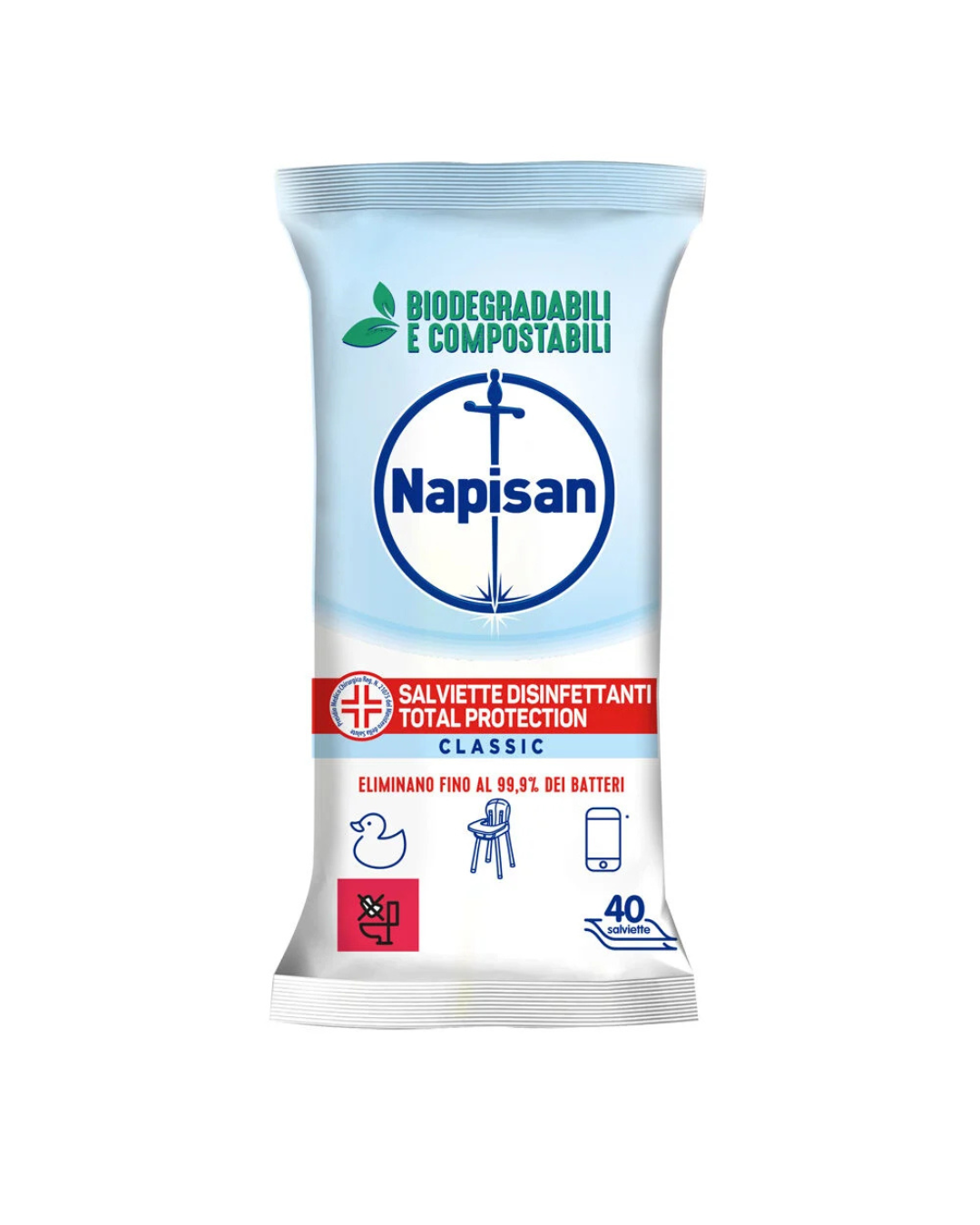 Napisan Salviettine Disinfettanti 40 Pezzi