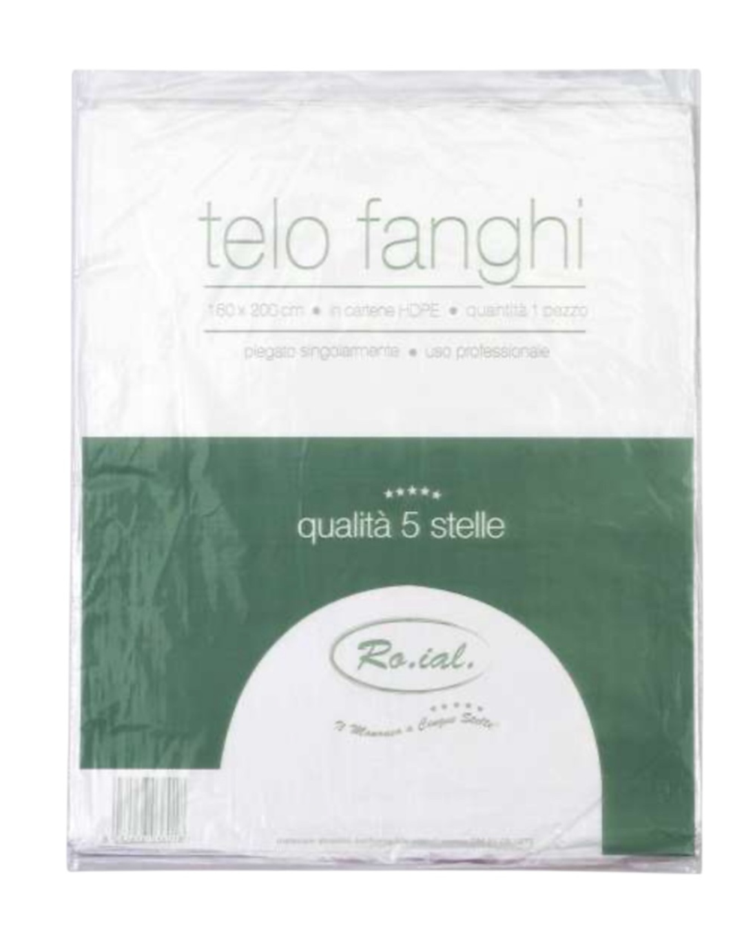 Ro.Ial Telo 50 Pezzi Atossico Hd Per Fanghi 160X200CM Trasparente