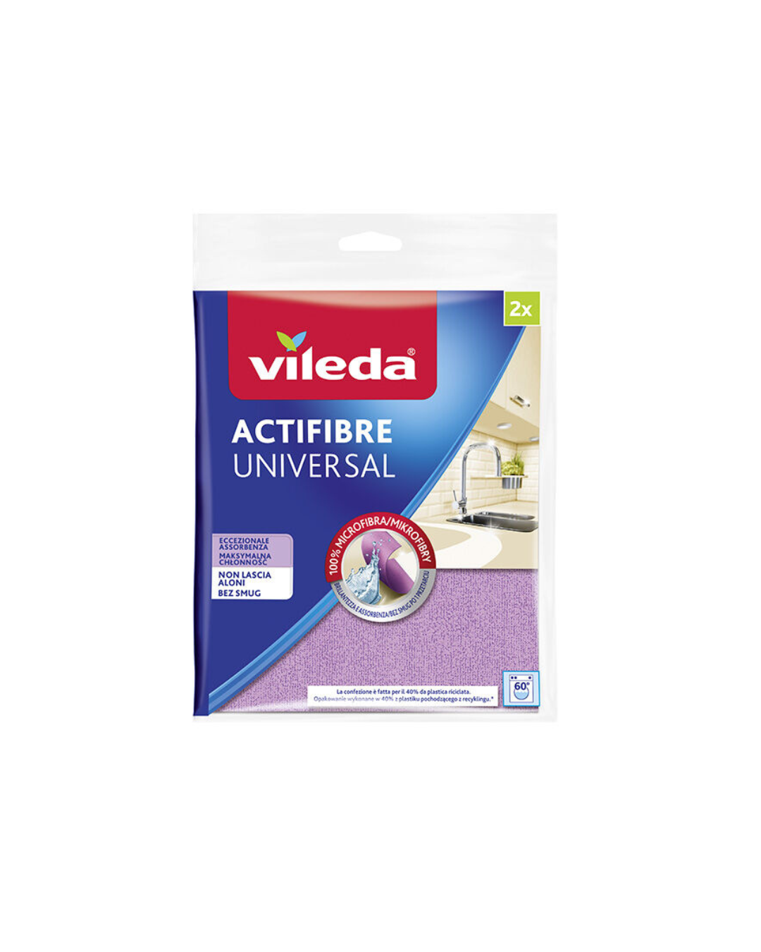 Vileda Panno Actifibre Vetri E Finestre