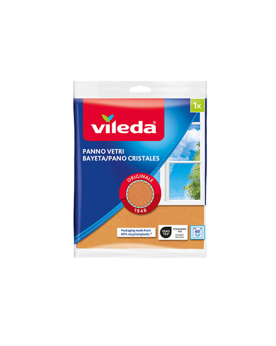 Vileda 1 Panno Vetri 40x36Cm
