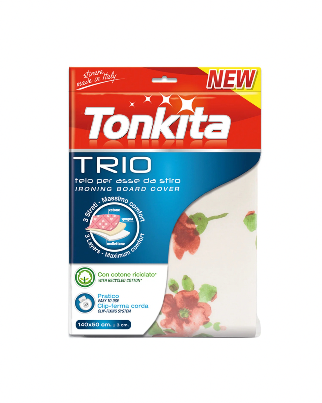 Tonkita Maxi Telo Per Asse Da Stiro 140x50