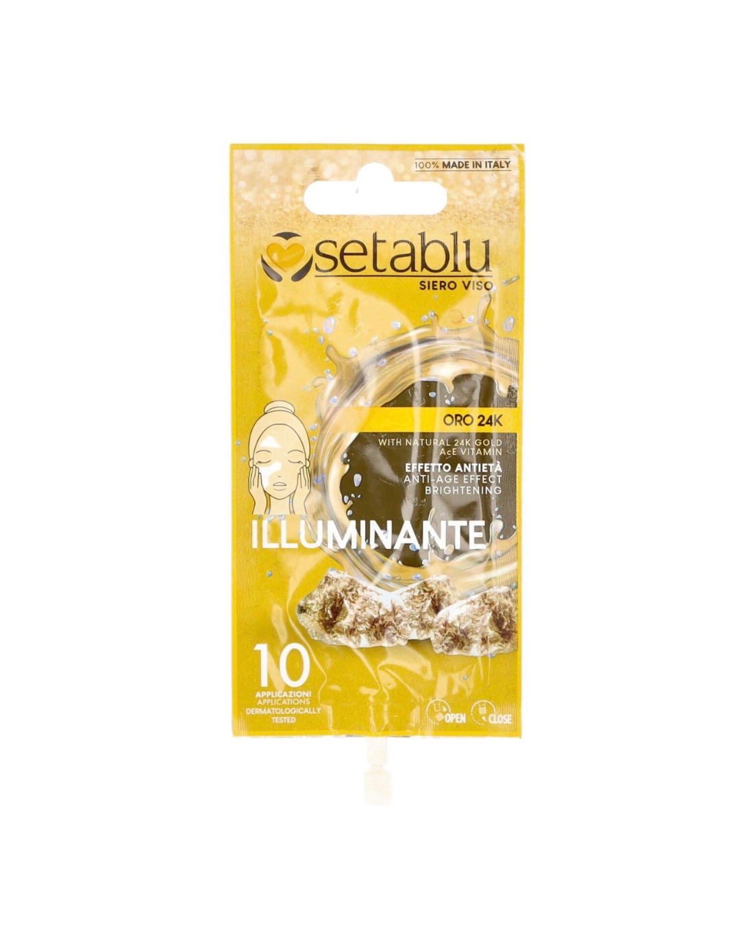 Seta Blu Siero Oro 24K AntiAge Idratante