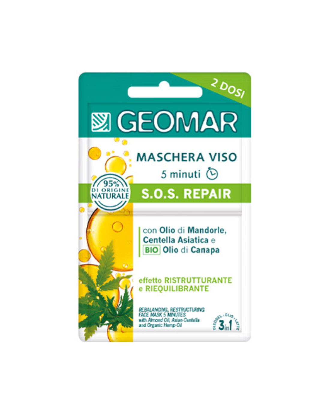 Geomar Maschera Viso S.O.S Repair