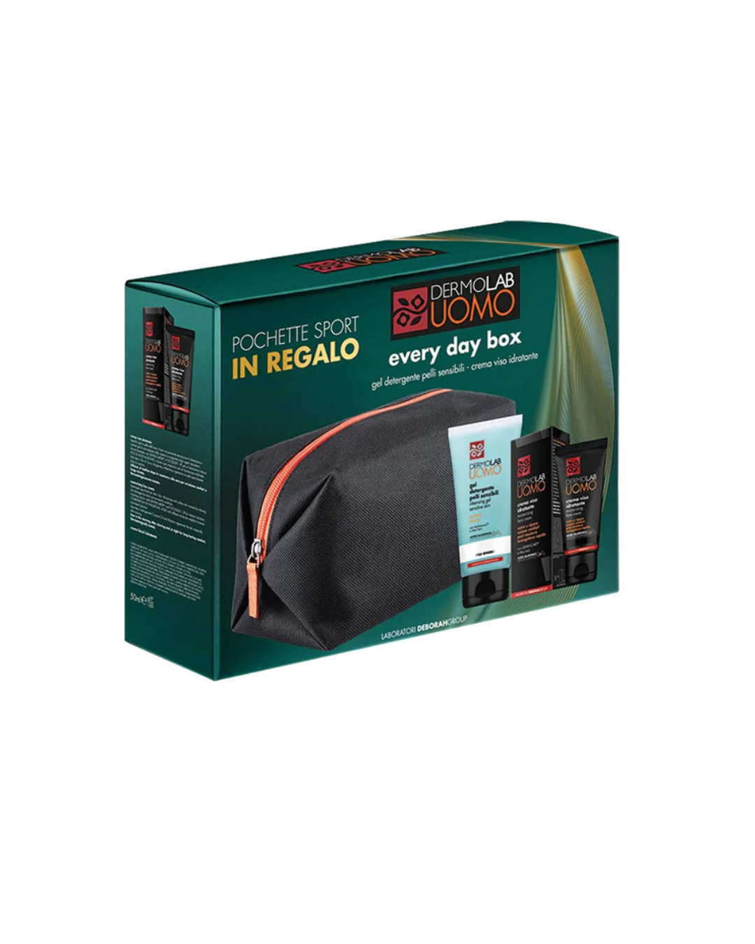 Dermolab Uomo Every Day Box Gel detergente Pelli Sensibili-Crema Viso Idratante