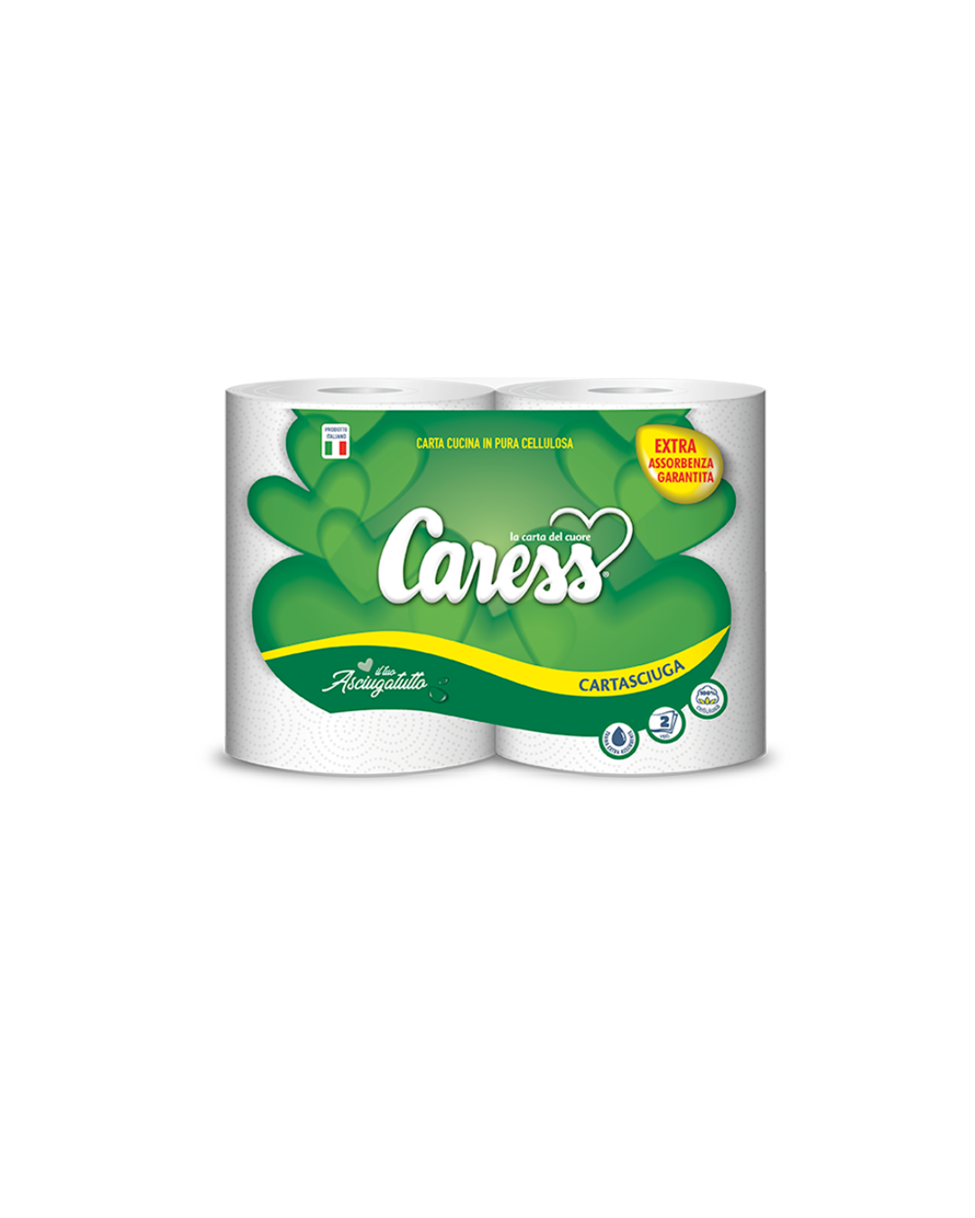 Caress AsciugaTutto 2 Rotoli