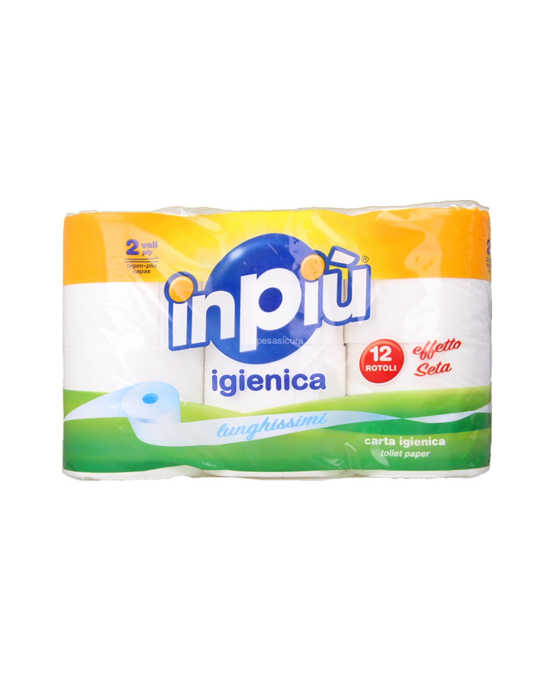 InPiù Carta Igienica 12 Rotoli 2 Veli