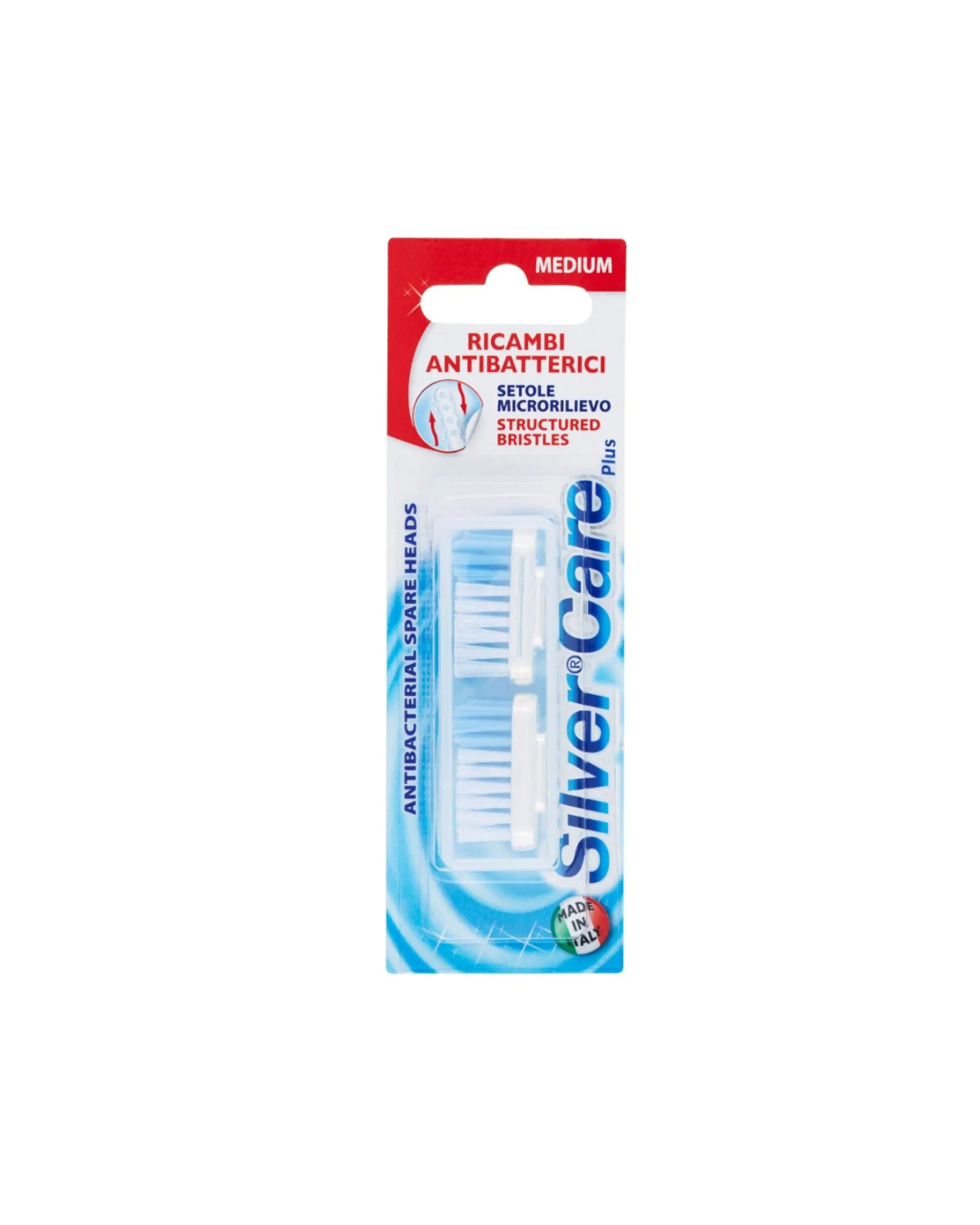 SilverCare Ricambio Testine Medie