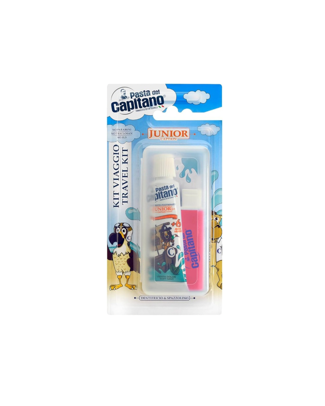 Pasta Del Capitano Kit Da Viaggio Junior 6 Anni +