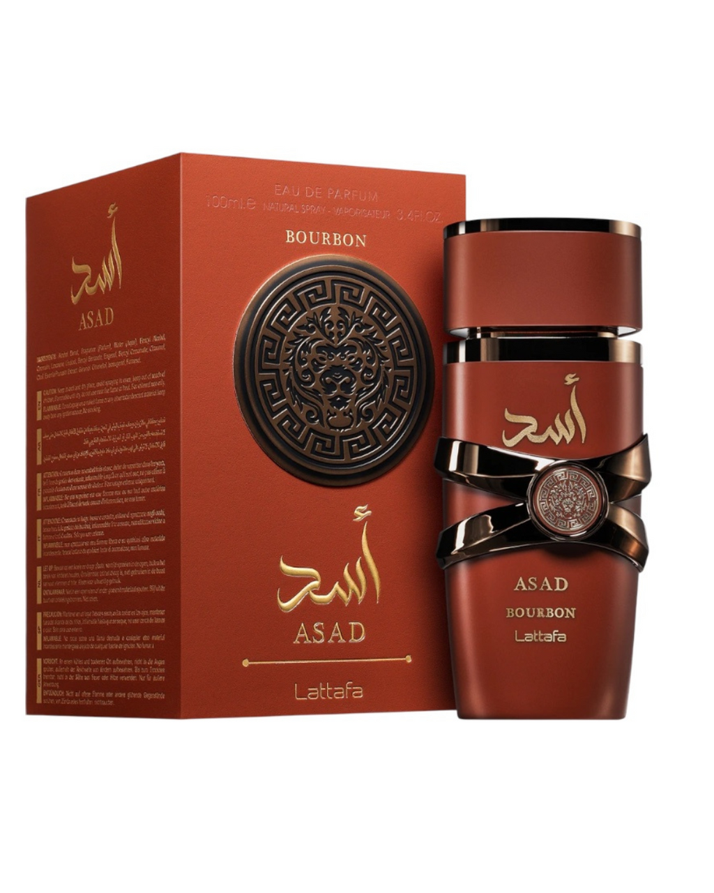 Lattafa Asad Bourbon Eau De Parfum Uomo 100ml
