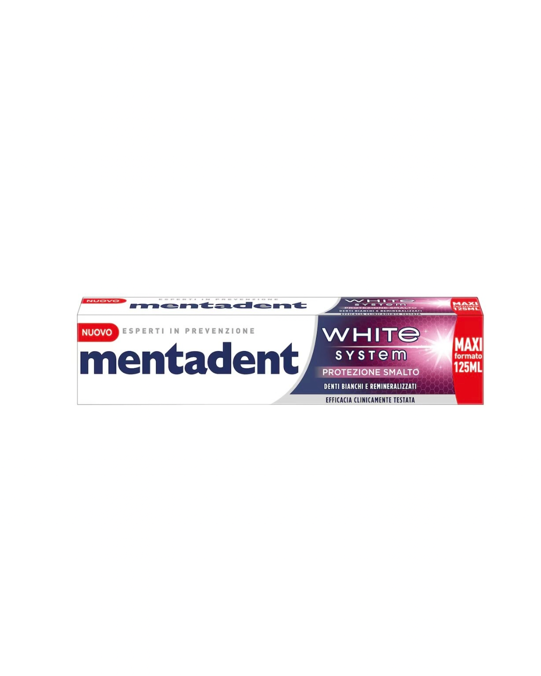 Mentadent Dentifricio White System Protezione Smalto 75Ml