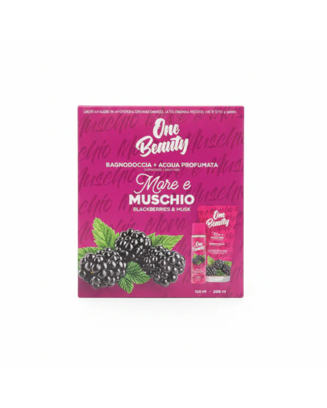 One beauty Cofanetto BagnoDoccia+Acqua Profumata Mora E Muschio 200ml +100m